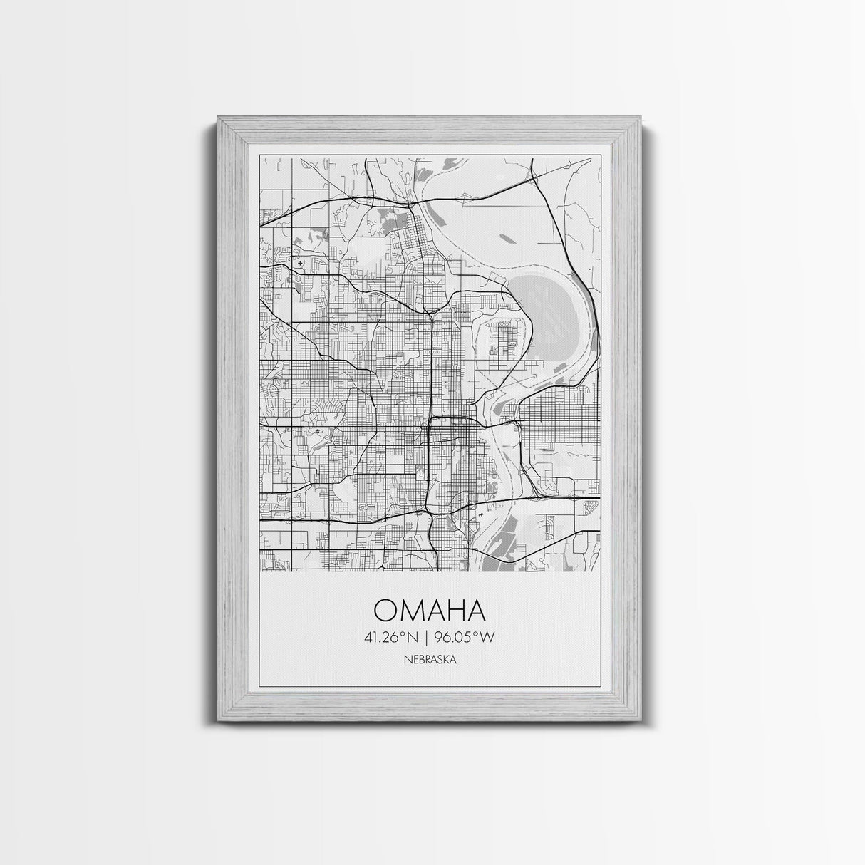 Omaha Street Map, Nebraska Map, City Map Art, Modern Art, Wall Art, Canvas Print, Living Room Wall Art, Travel Gifts For Men, Travel Art