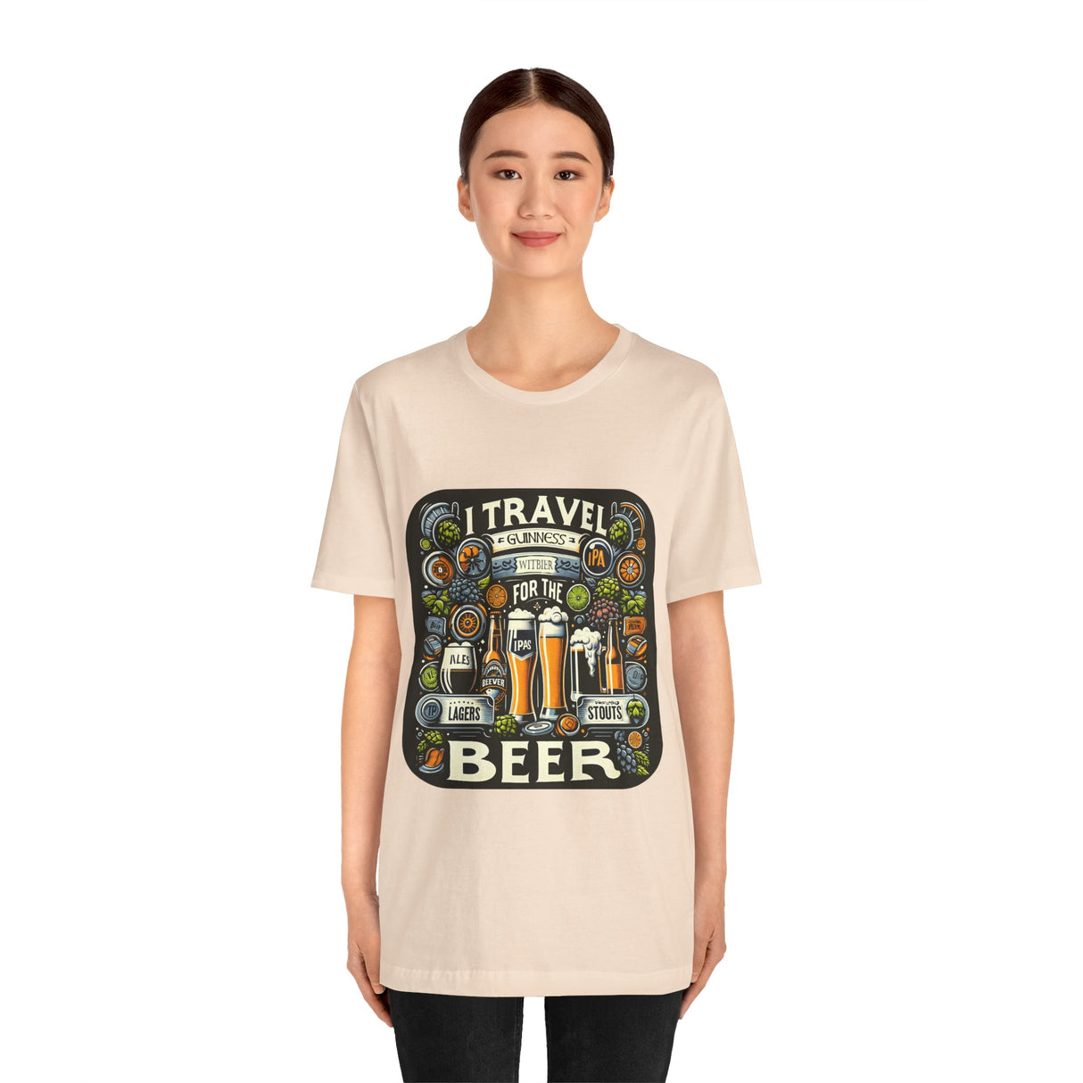 "I Travel for The Beer" full color T-shirt