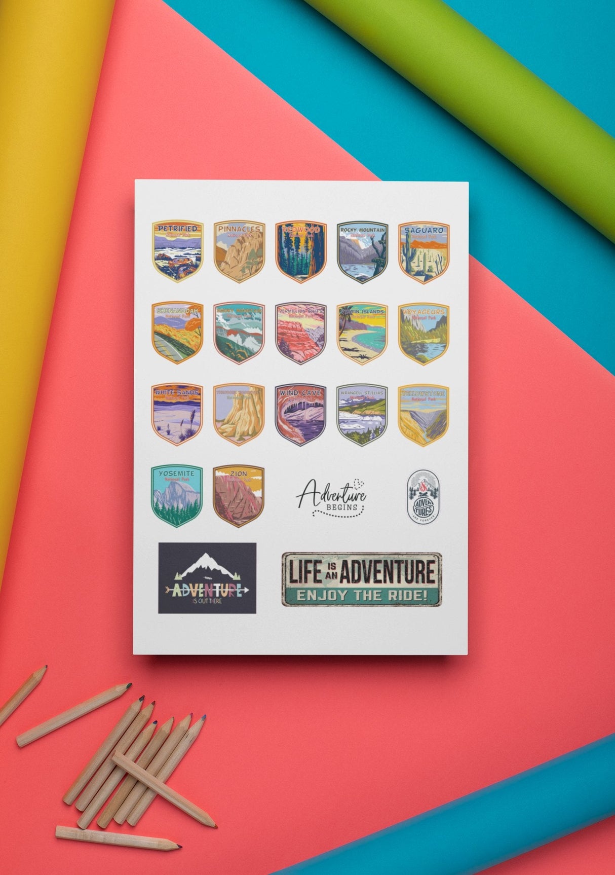 63 National Park Sticker Decals