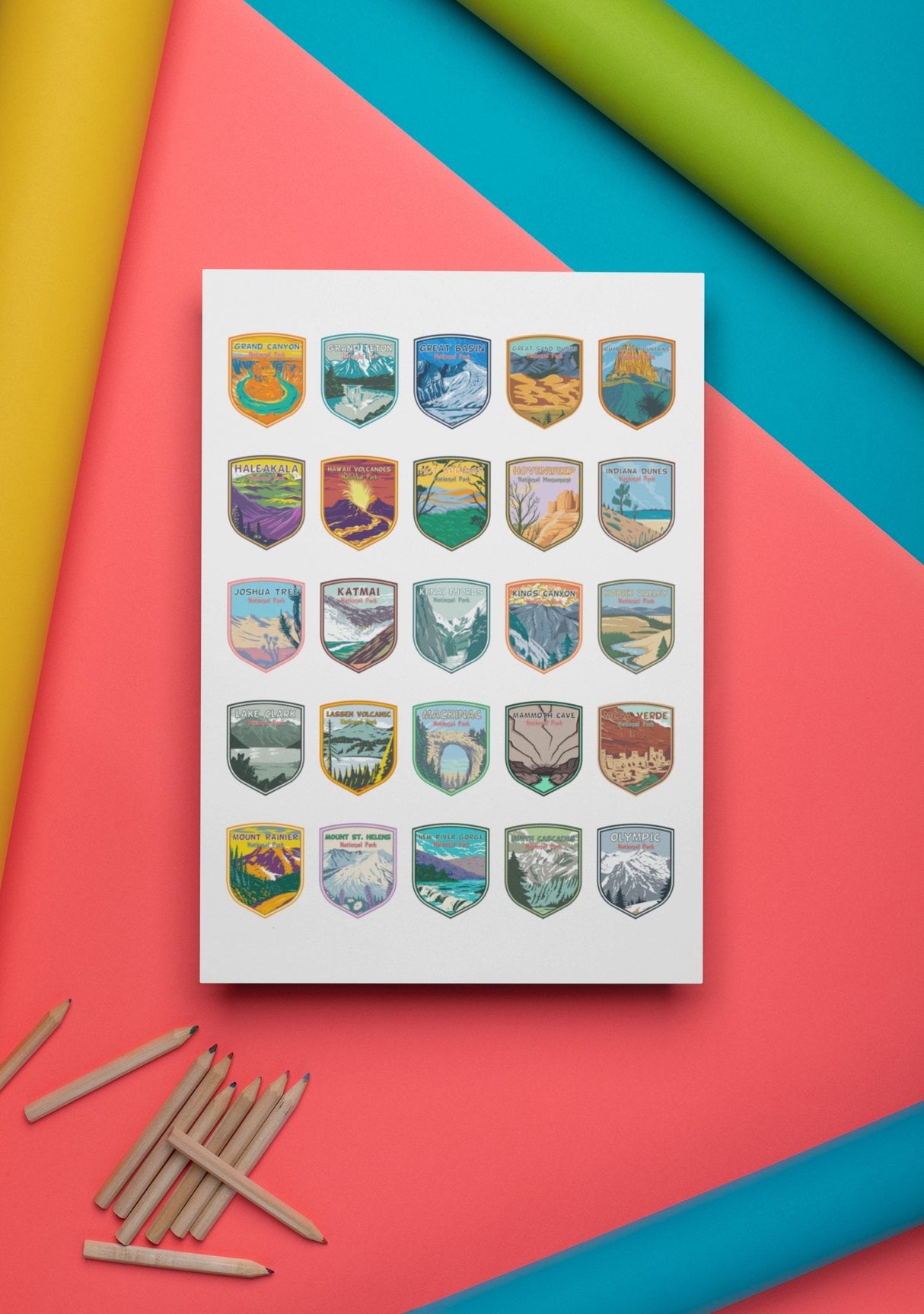 63 National Park Sticker Decals