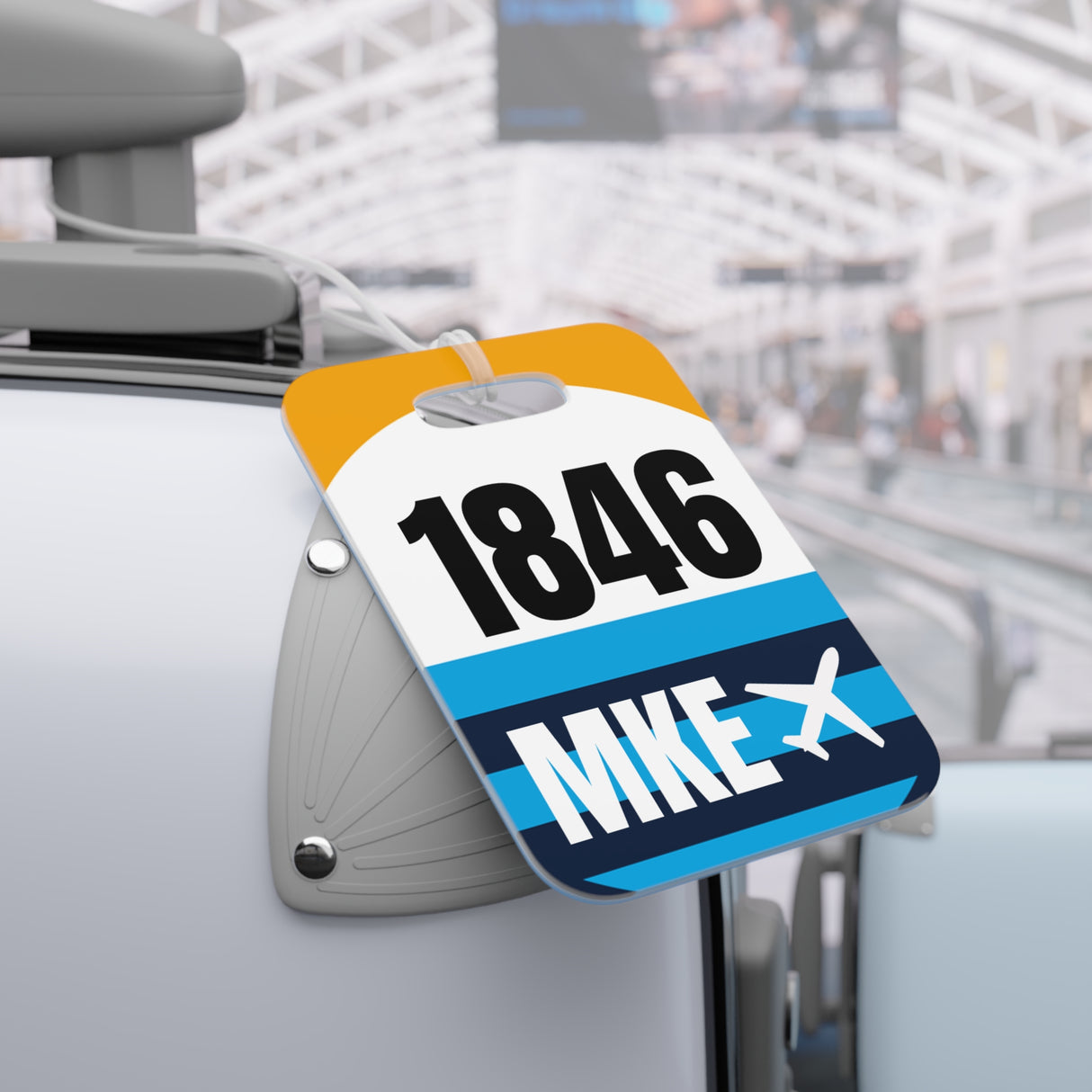 Milwaukee Wisconsin, Airport Tag for Bags and Luggage - 1846 / MKE