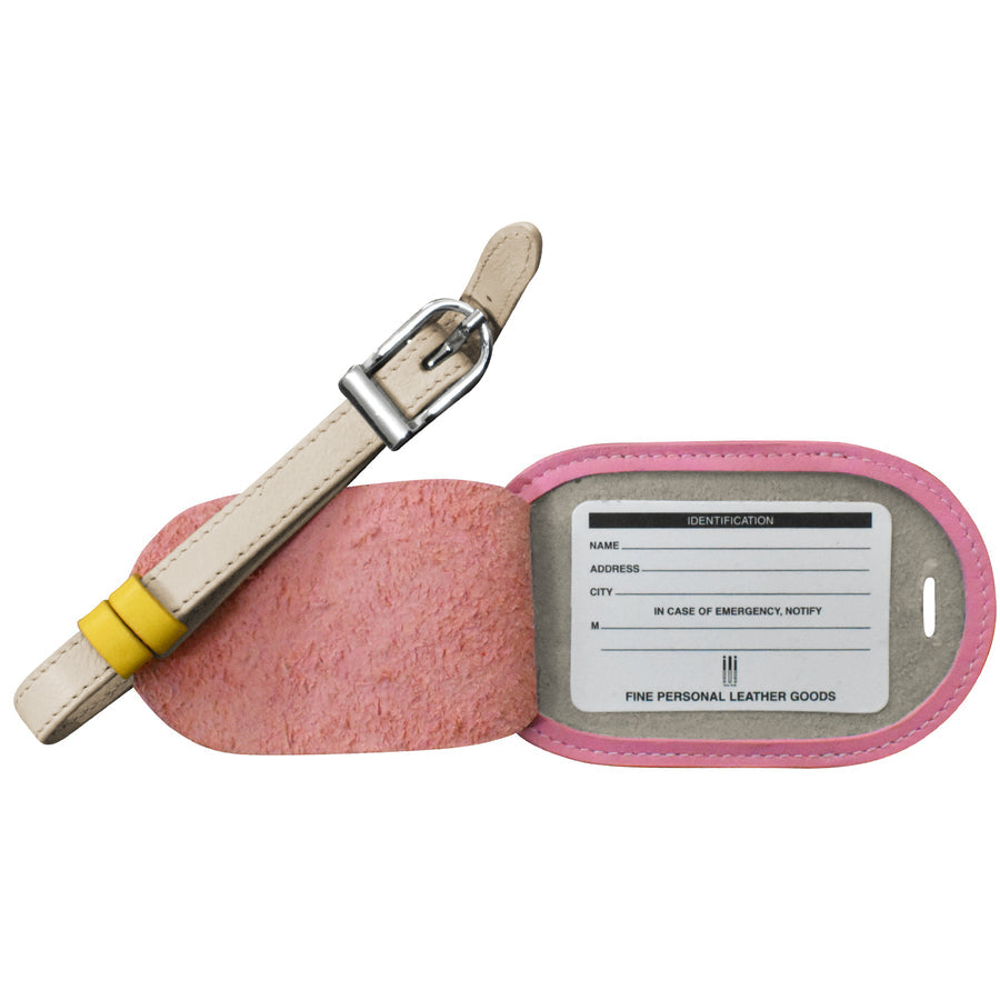 Round Leather Luggage Tag - Qty: 1 (6424) by ili New York