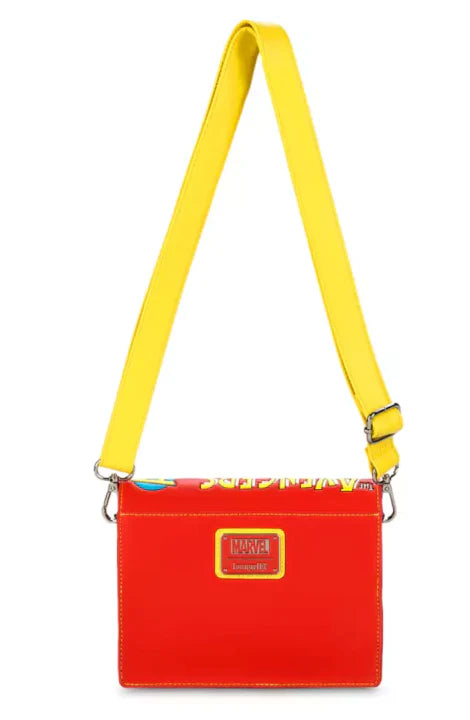 Disney Parks Avengers Marvel Comic Book Loungefly Crossbody Bag Purse