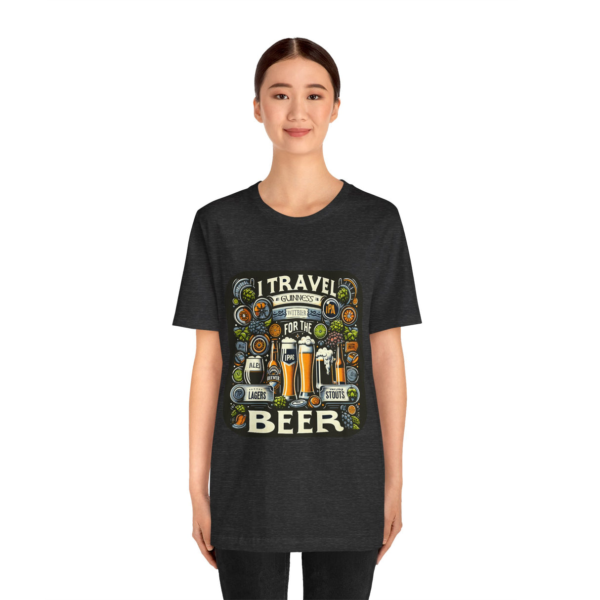 "I Travel for The Beer" full color T-shirt