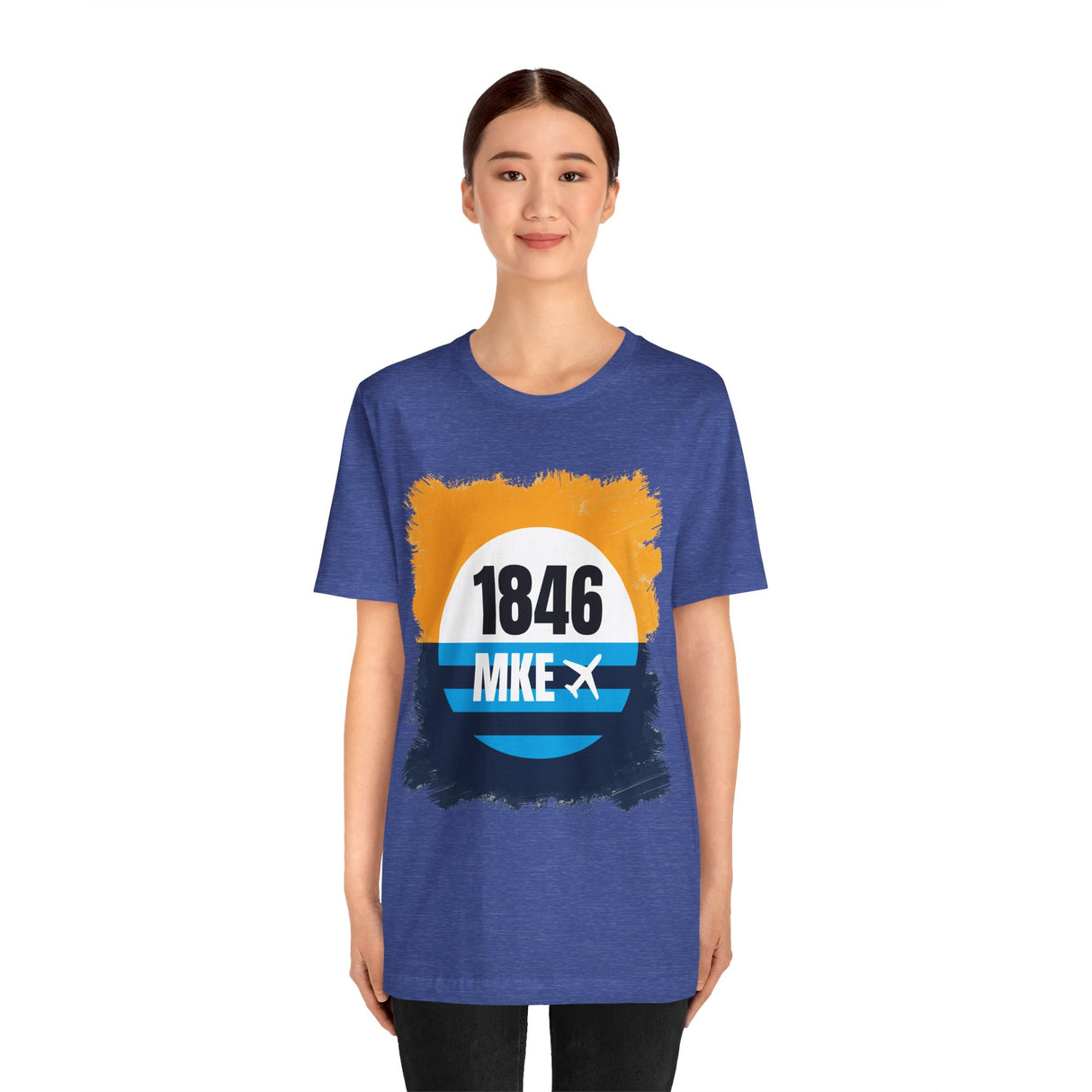 MKE - 1846 - Airport Travel Shirt - Milwaukee Peoples Flag