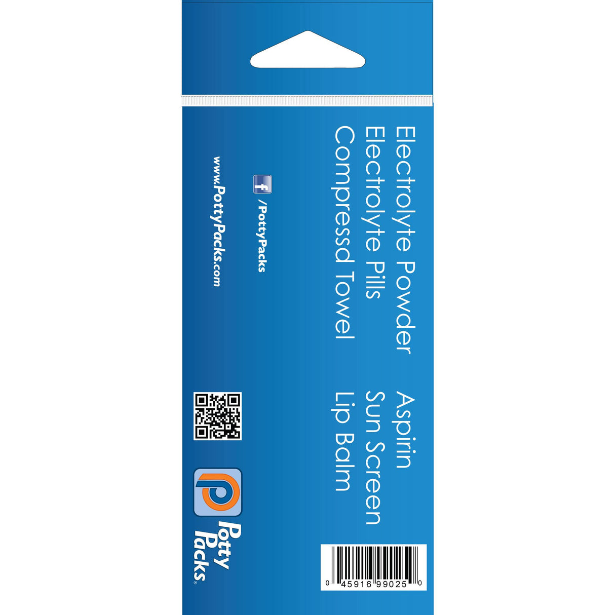 Hydration Pack: Re-hydrate, Reduce Pain, Refresh by Potty Packs (with Sunscreen), by Potty Packs