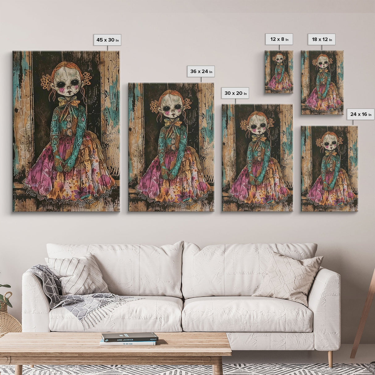 Halloween Pirate Skeleton with Pizza, Framed Canvas Print, Wall Art, Spooky Decor, Pirate Theme, Halloween Decoration, Living Room Art