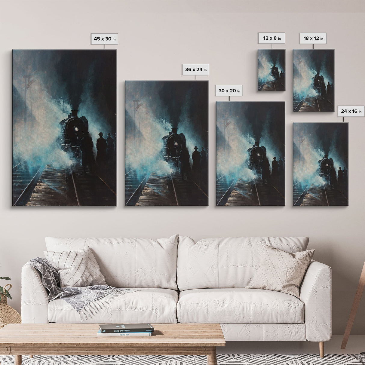 Mysterious Spooky Carnival Tent Framed Canvas Print, Halloween Wall Art, Haunted House Decor, Ghostly Home Decoration, Halloween Art