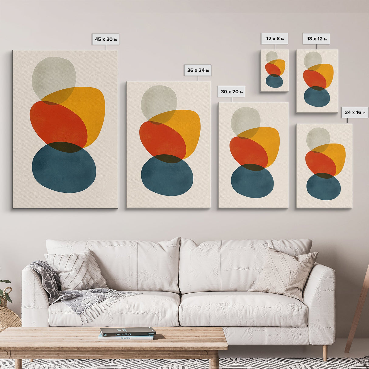White Background Large Abstract Canvas Wall Art Framed Canvas Print Modern Abstract Painting Print Boho and Minimalist Office Art