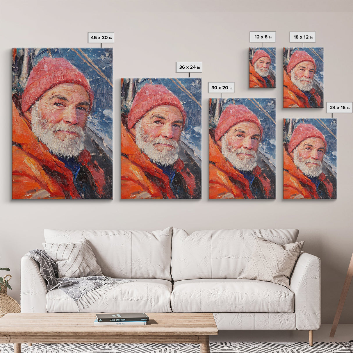 Fisherman Painting Canvas Print, Fisher Decor, Fisherman Wall Art, Oil Painting Of a Fisherman Canvas Print, Alaskan Wall Art