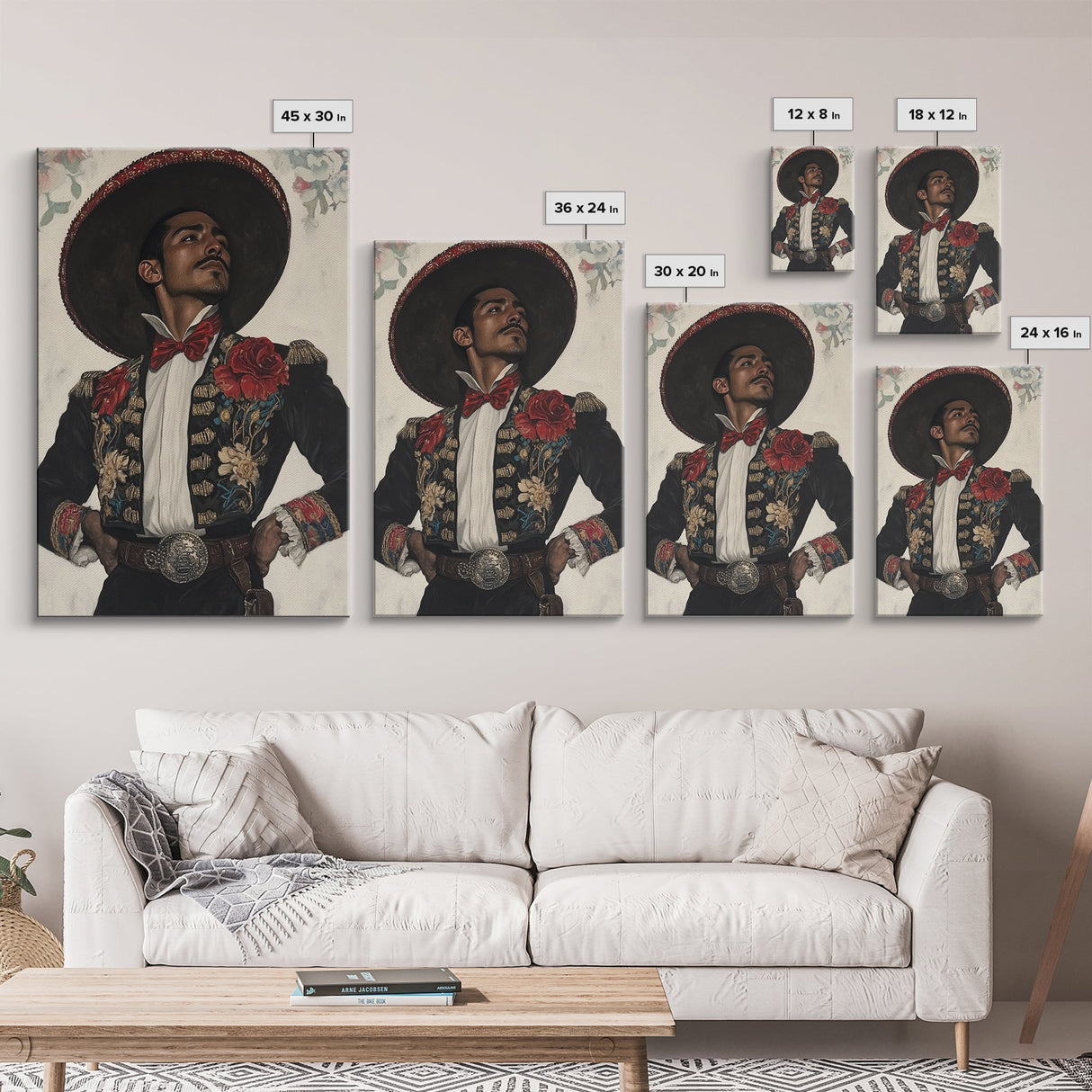The Matador Painting Print, Chicano Art Framed Canvas Print, Traditional Mexican Wall Decor, Mexican Wall Art, Cultural Decor, Vibrant Decor