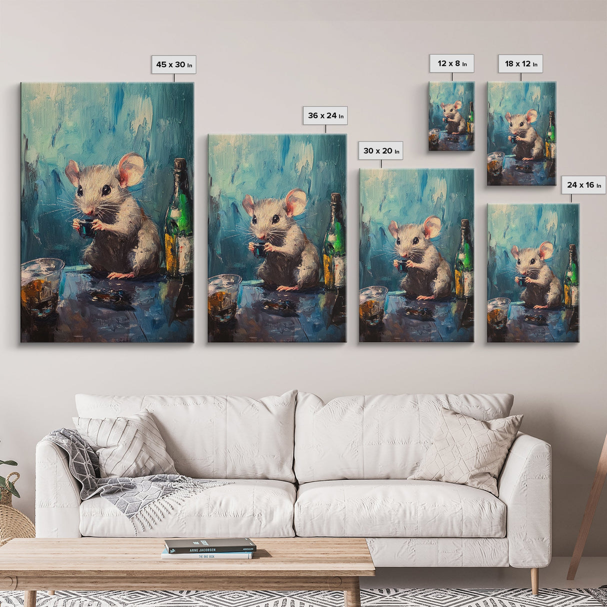 This Rat Has a Problem! Framed Canvas Print