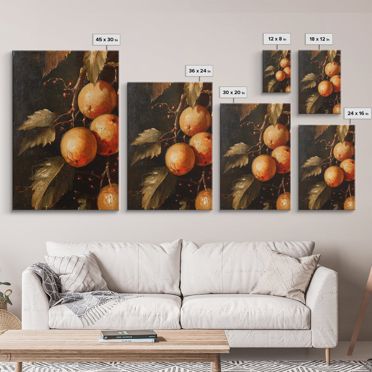 Oil Painting Print Of Oranges, Fruit Still Life, Antique Fruit Still Life Oil Painting Kitchen Decor, Kitchen Wall Art, Kitchen Decoraitons