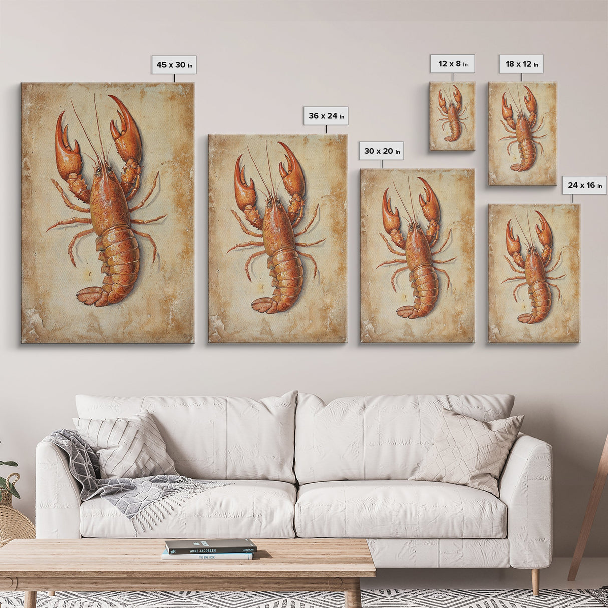 Kitsch Kitchen Home Decor, Crayfish Painting Print, Crawdaddy Wall Art, Louisiana Home Decor, Cajun Decor, Kitchen Wall Art