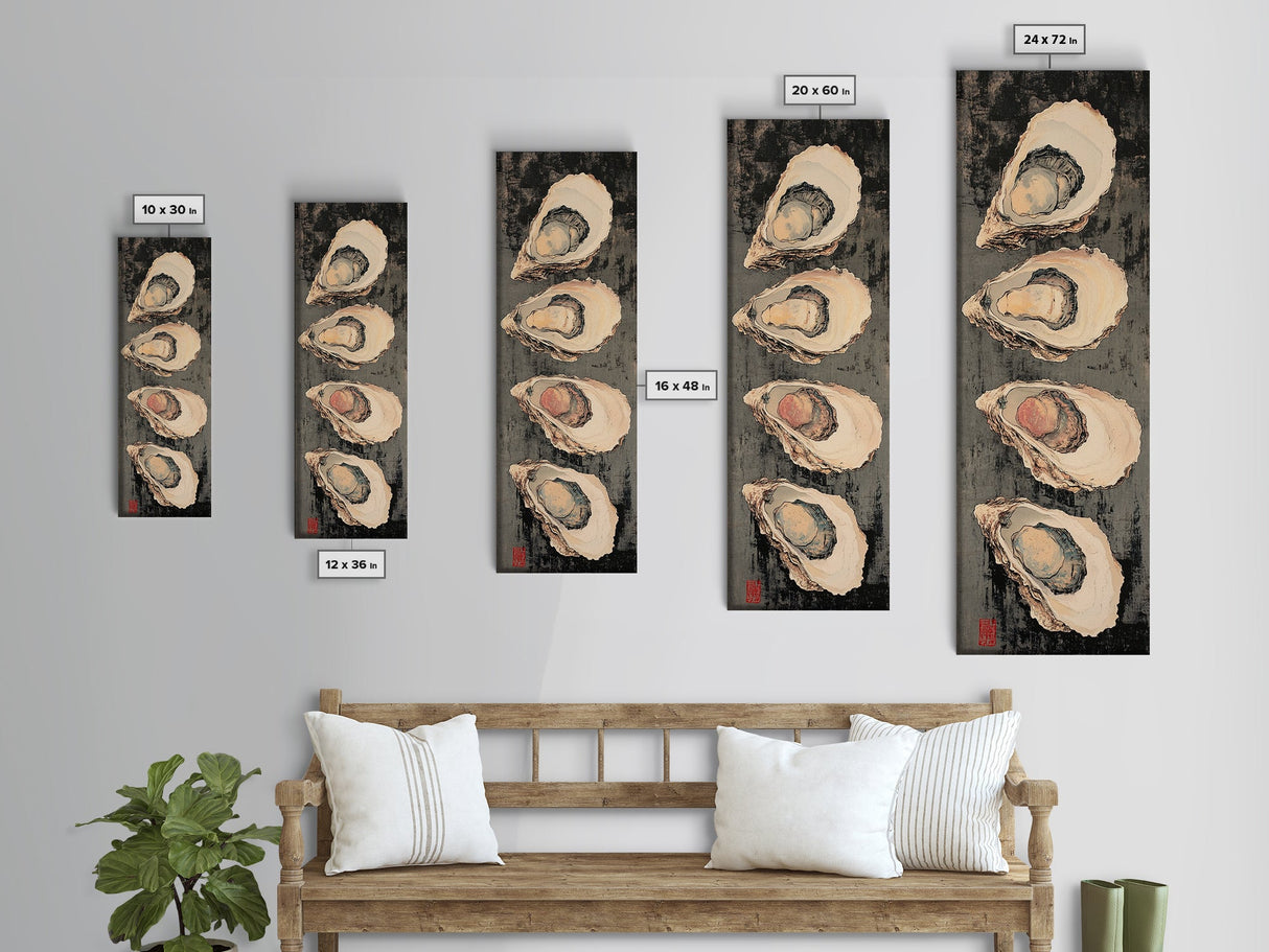 Coastal Landscape Framed Canvas Print Nautical Wall Art Above Sofa Decor Coastal Painting Rustic Decor Living Room Art Gift Idea