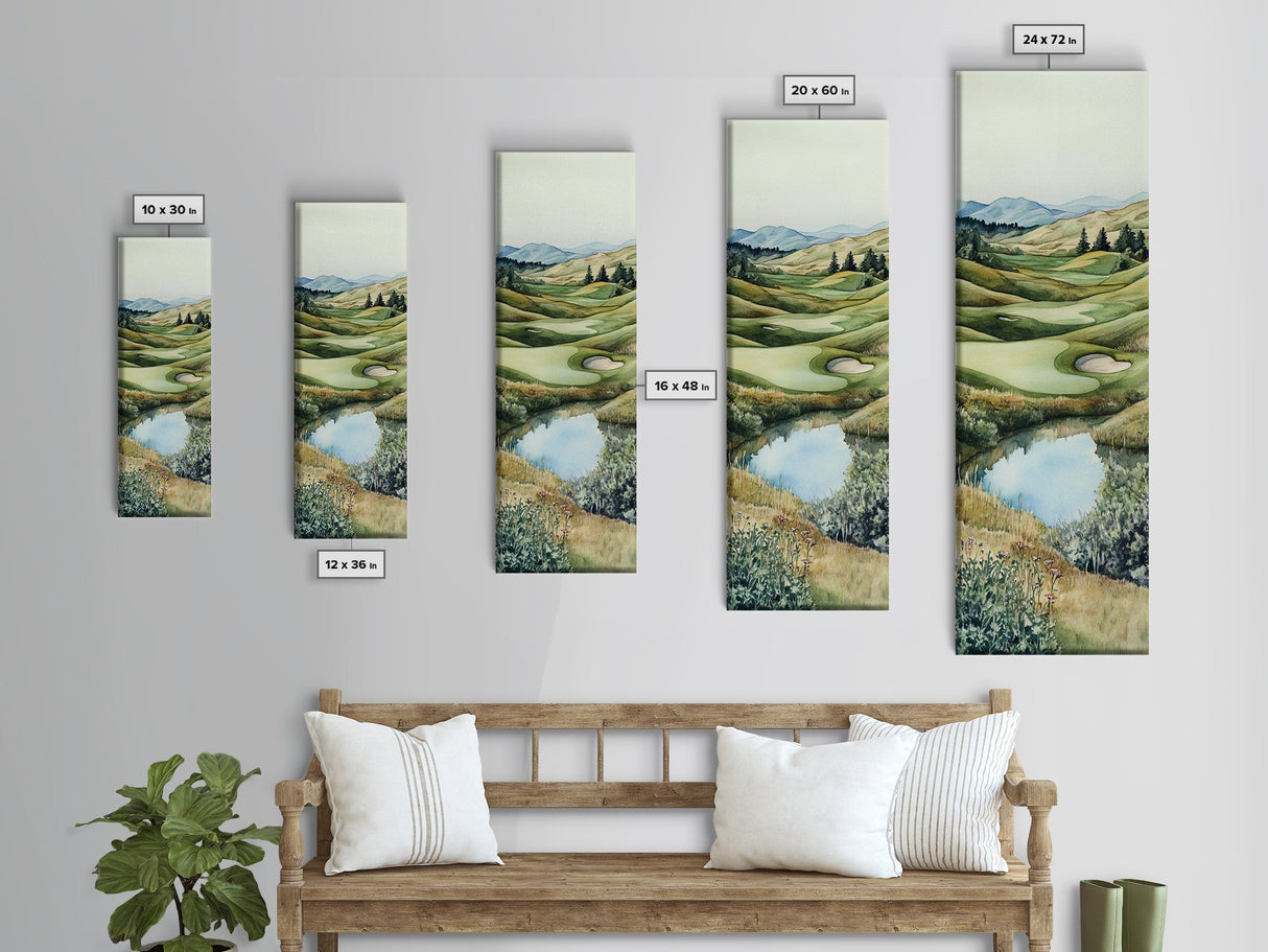 Irish Landscape Art Framed Canvas Print Green Wall Art Vertical Wall Art Above Couch Wall Art Rustic Landscape Art Gift Living