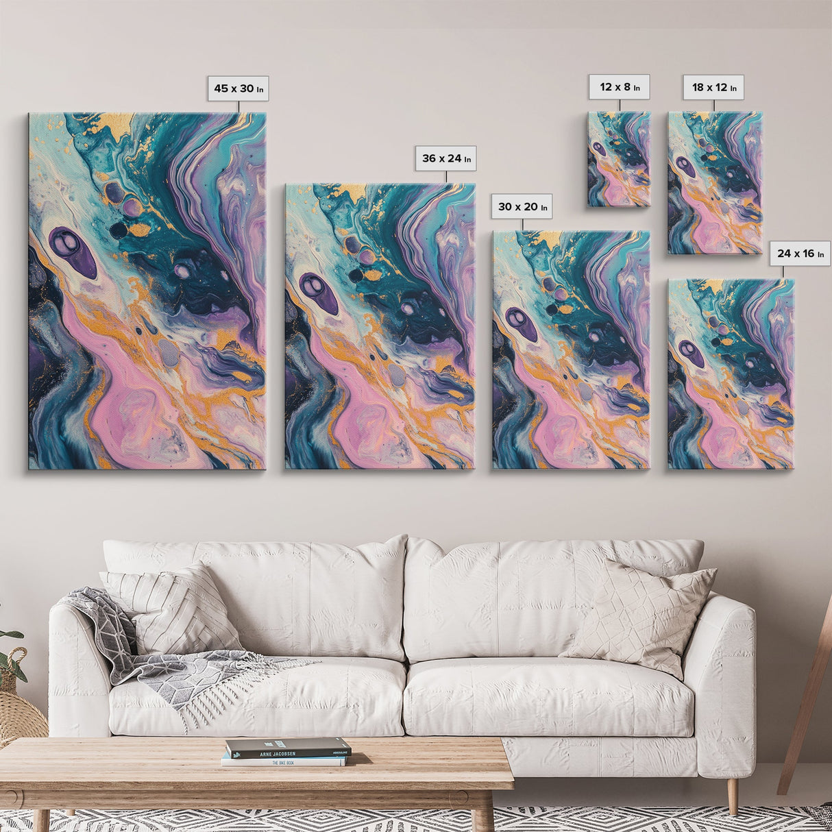 Galaxy Swirl, Sacred Geometry Wall Art, Teal Wall Art, Blue and Green Wall Art, Canvas Print, Abstract Art, Whimsical Art