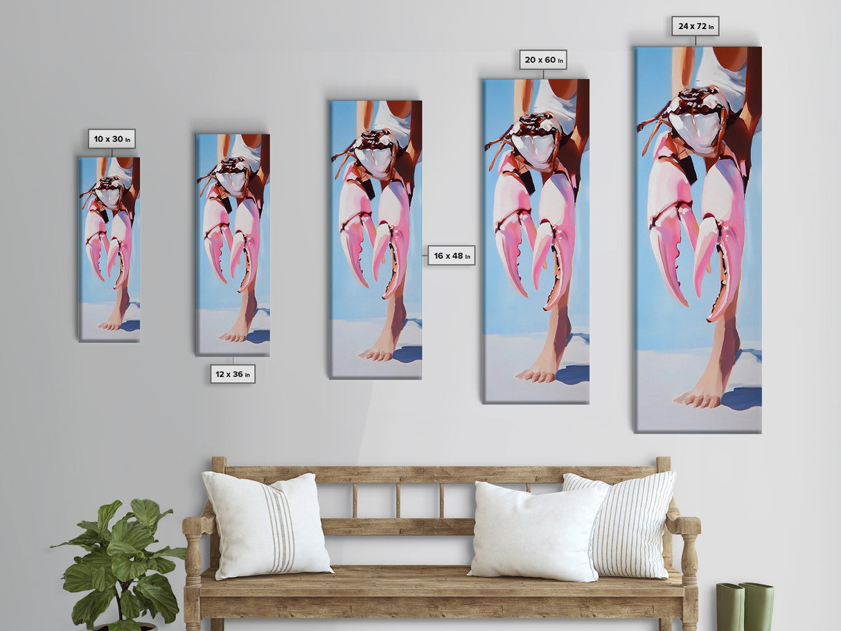 Seaside Escape, Beach Scene, Peaceful Horizon, Coastal Dream, Framed Canvas Print, Living Room Wall Art, Minimalist Art, Ocean View