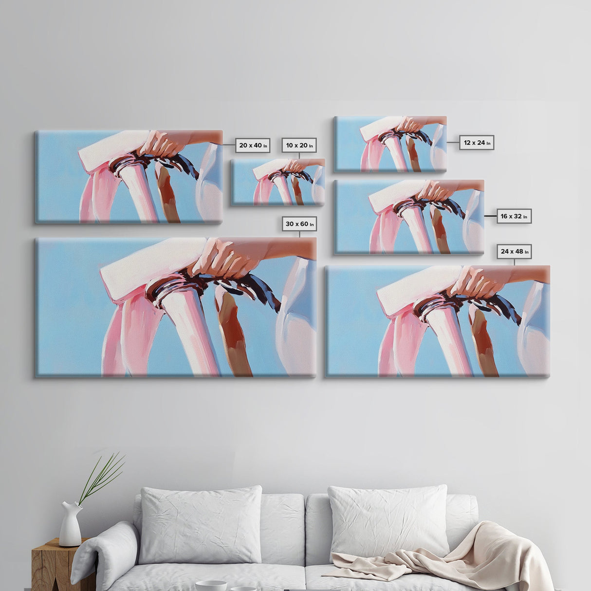 Fashion Statement, Bold Bangles, Modern Wall Art, Framed Canvas Print, Contemporary Home Decor, Minimalist Style, Chic Living Room Art
