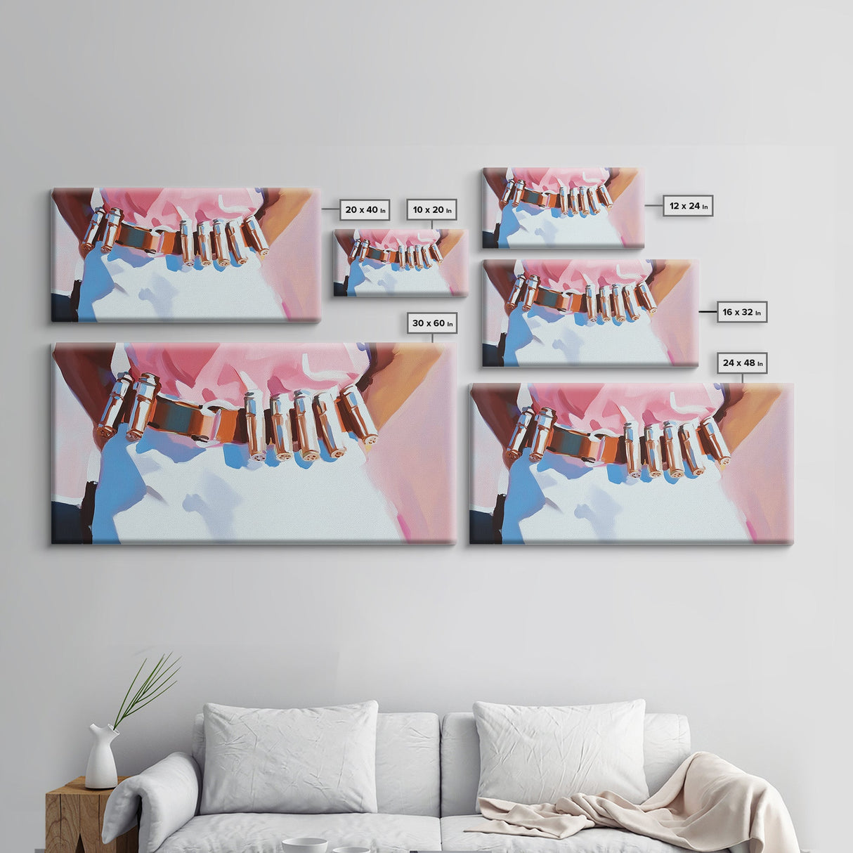 Western Style, Pink Cowboy, Modern Americana, Rustic Art, Boho Aesthetic, Home Office Wall Art, Western Decor, Framed Canvas Print