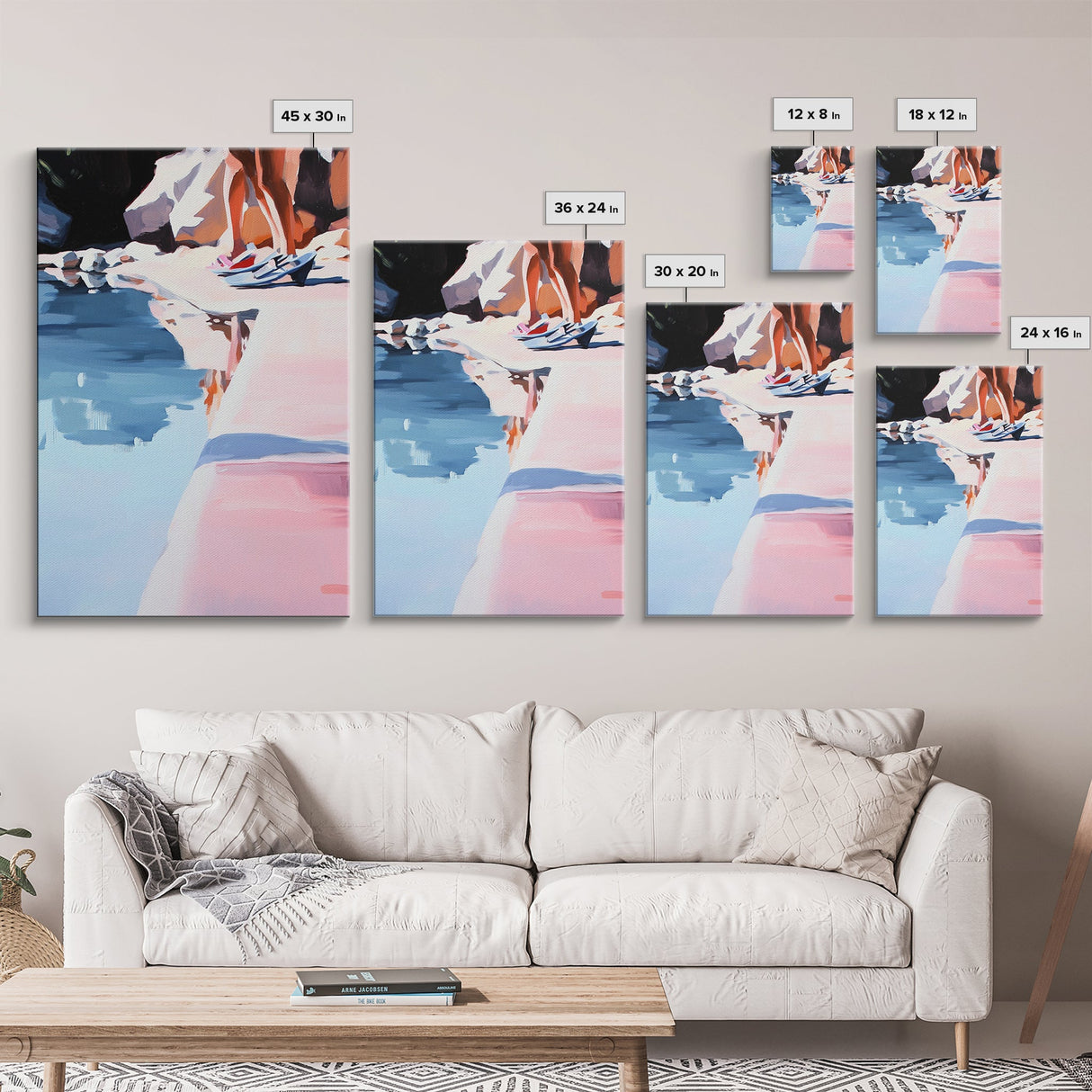 Poolside Reflection, Summer Wall Art, Coastal Aesthetic, Modern Art, Beach House Decor, Relaxation Theme, Canvas Print, Minimalist Style