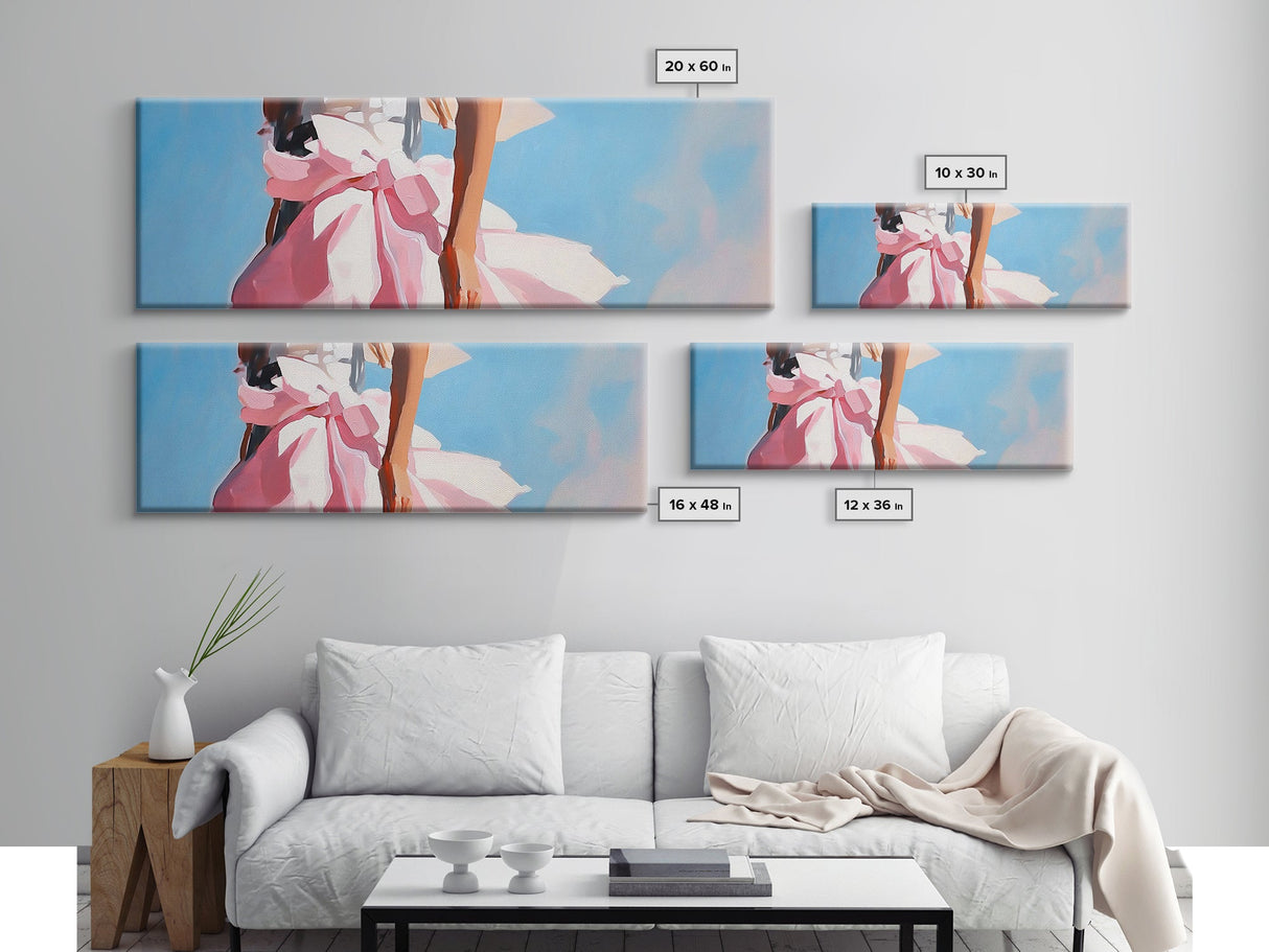 Feminine Elegance, Pink Dress, Chic Fashion Art, Canvas Print, Glamorous Wall Art, Modern Bedroom Decor, Romantic Soft Pastels