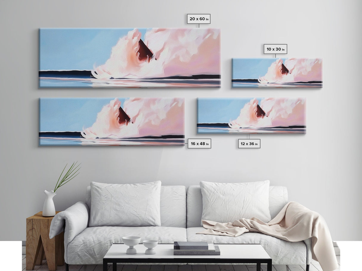 Pastel Explosion, Cloud Burst, Dreamy Abstract, Soft Color Art, Modern Home Decor, Canvas Print, Office Wall Art, Boho Aesthetic