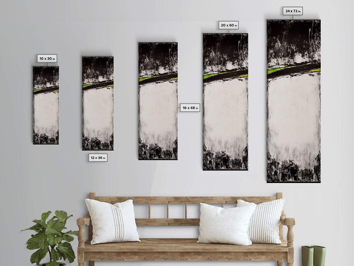 Abstract, Minimalist, Canvas Print, Black and White Wall Art, Contemporary Painting, Office Wall Decor, Monochrome Art, Living Room Art