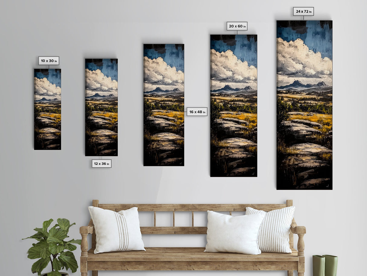 Landscape, Mountain, Rustic, Canvas Print, Cabin Wall Art, Scenic Nature Decor, Adventure Inspired, Lodge Wall Art, Tranquil Home Decor