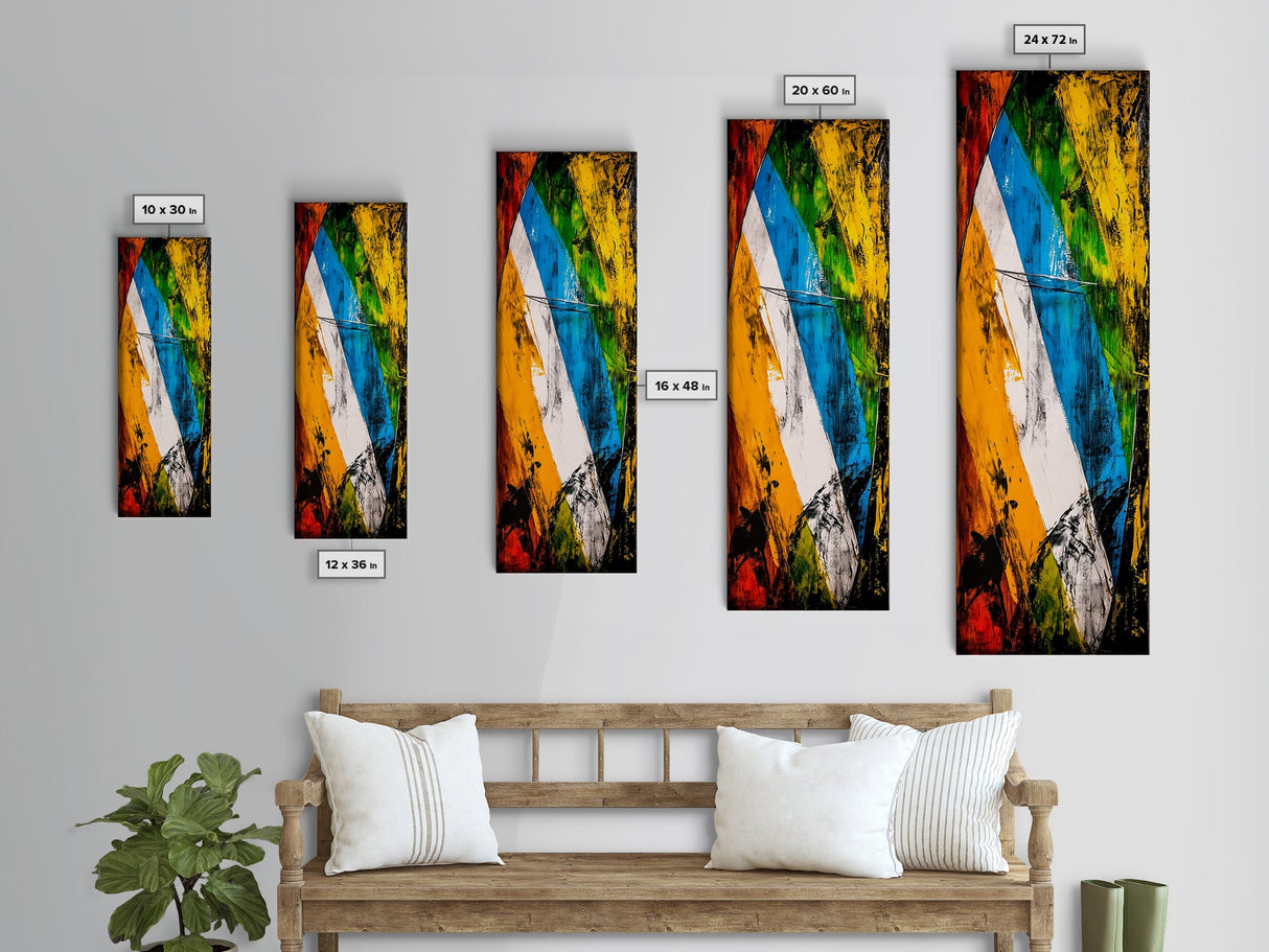 Abstract Shapes, Modern Art, Geometric Canvas Print, Bold Wall Art, Contemporary Home Decor, Large Office Art, Unique Statement Art