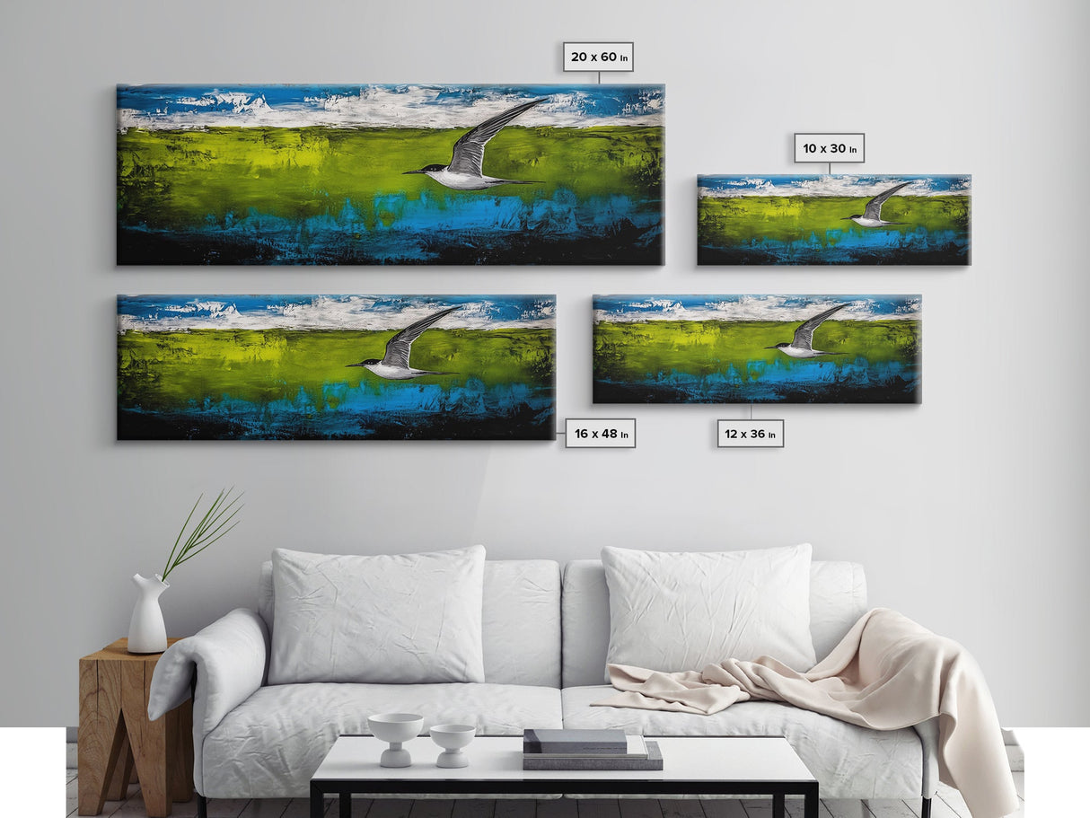 Stormy Mountains, Landscape Wall Art, Dramatic Sky Print, Nature Decor, Rustic Home Art, Black and White Painting, Framed Canvas Print