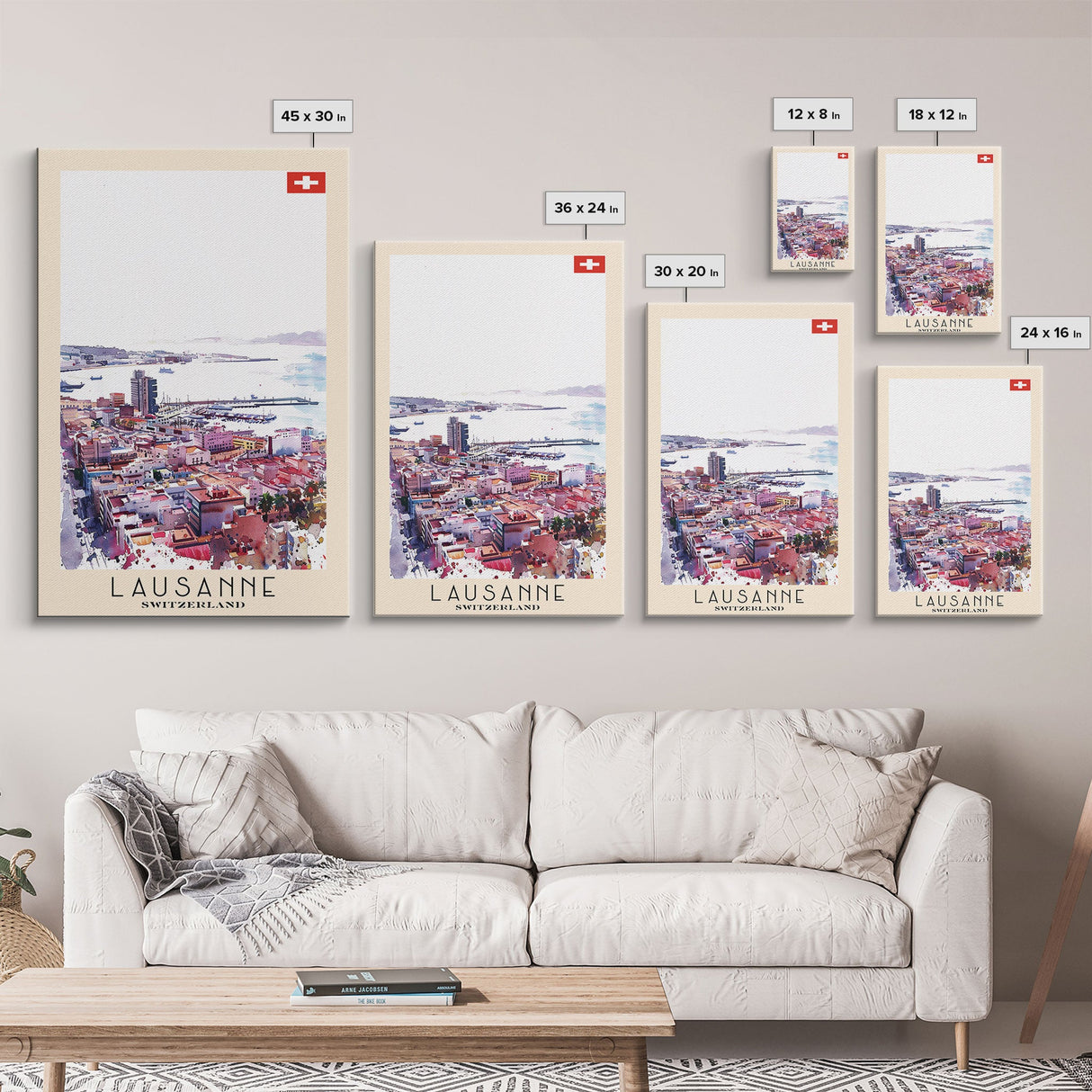 Las Palmas de Gran Canaria Spain Travel Poster Framed Canvas Print, Coastal Cityscape, Wall Art, Tropical Home Decor, Travel Print, Artistic Gift