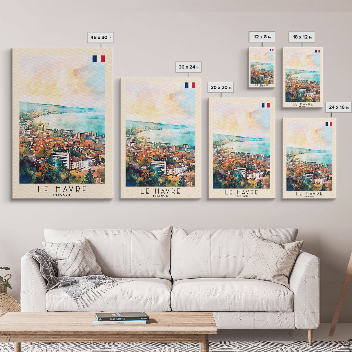 Lausanne Switzerland Travel Poster Framed Canvas Print, Scenic Landscape Art, Wall Decor, Home Decoration, Travel Print, Original Painting