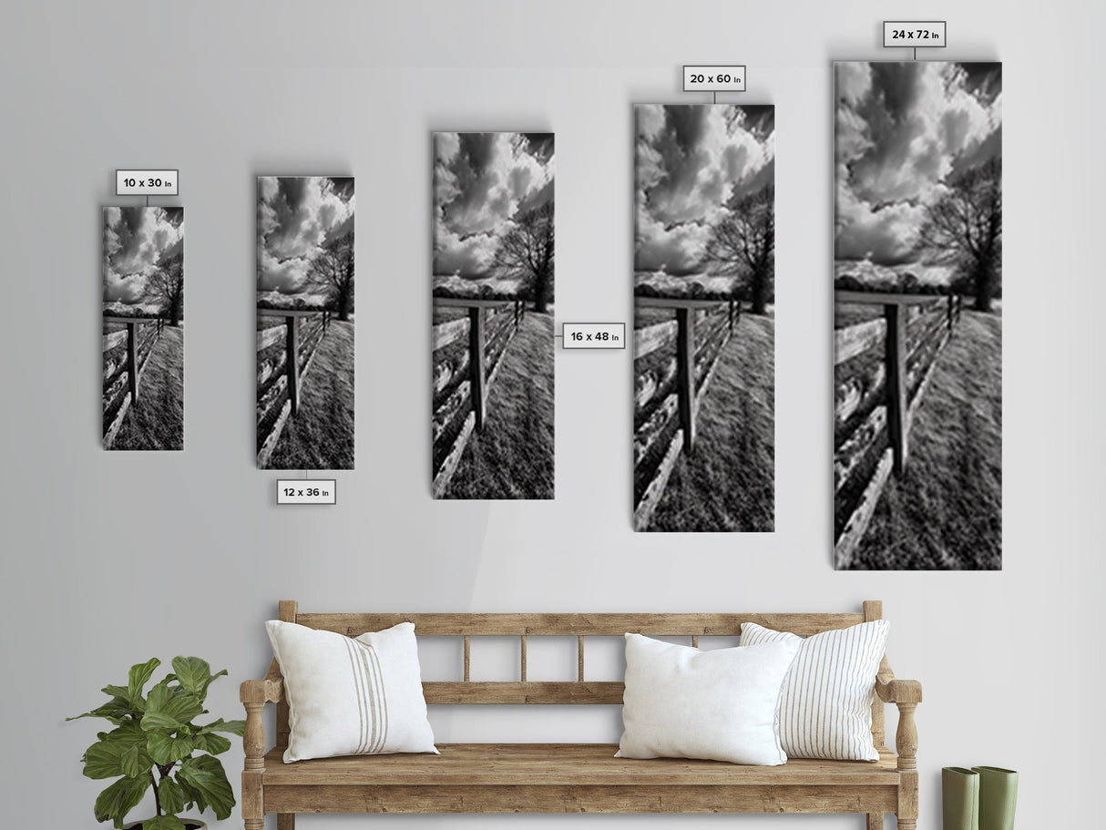 Desert Landscape Art, Canvas Print, Moody Southwest Wall Art, Joshua Tree Art, Extra Wide Art, Above Sofa Art, Rustic Home Decor
