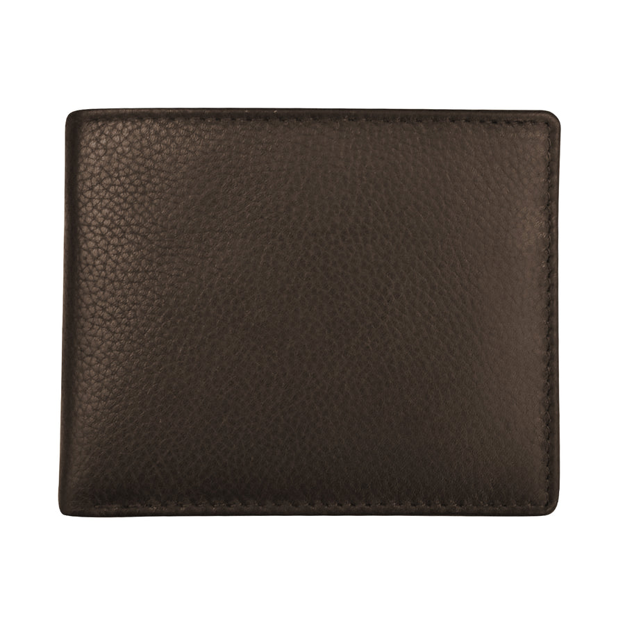 Men's Pebble Grain Leather Bifold Wallet (7021) by ili New York