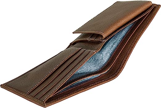 Top Stitch Leather Passcase Wallet by Eddie Bauer