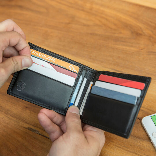 Leather RFID Blocking Billfold Wallet (72025) by Travelon