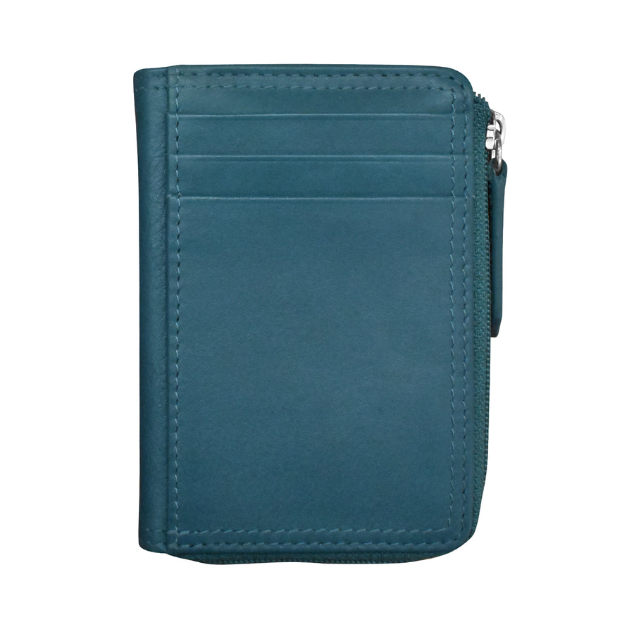 Vertical Zip Card Wallet (7411) by ili New York