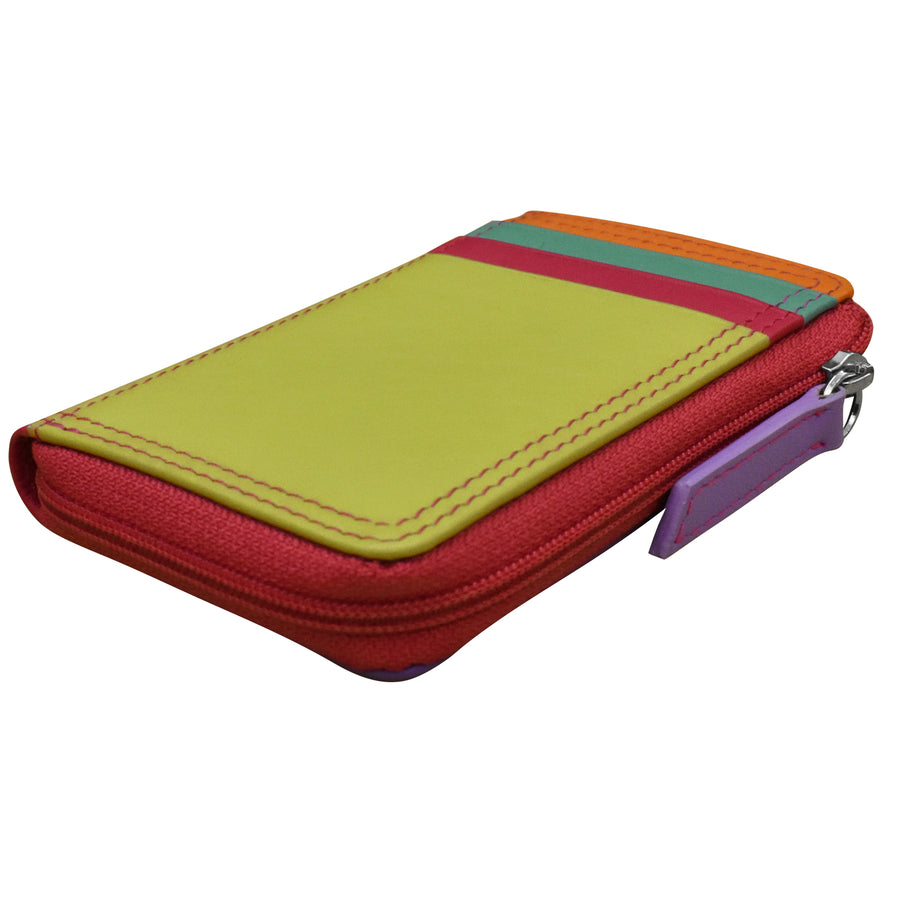 Vertical Zip Card Wallet (7411) by ili New York