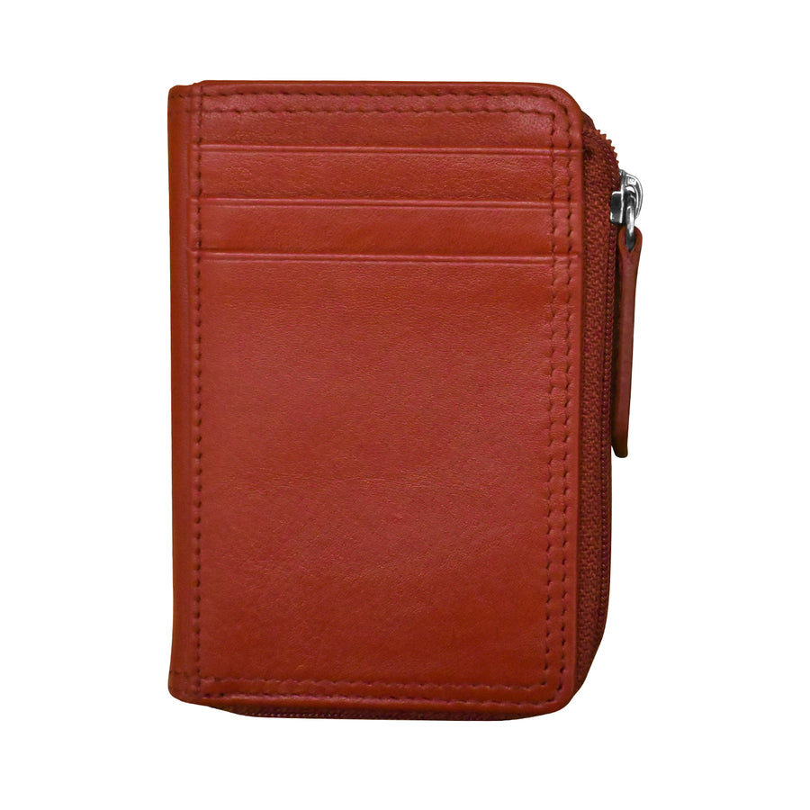 Vertical Zip Card Wallet (7411) by ili New York