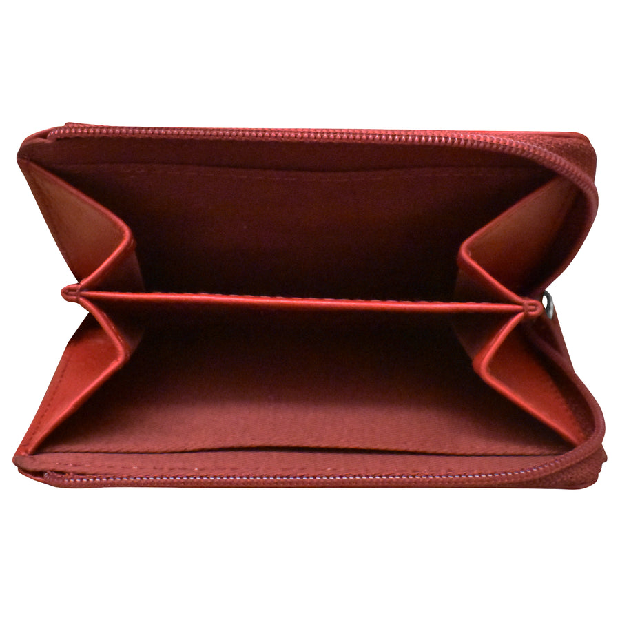 Vertical Zip Card Wallet (7411) by ili New York