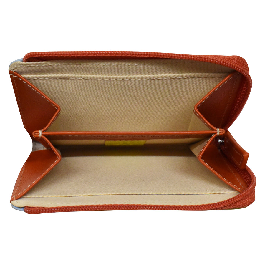 Vertical Zip Card Wallet (7411) by ili New York