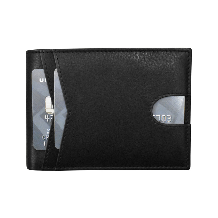 Men's Wallet, Premium Leather Front Pocket Bifold (7602) by ili New York