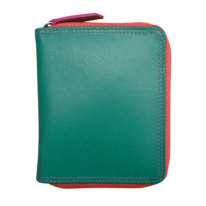 Small Multi Color Zip Wallet (7858) by ili New York