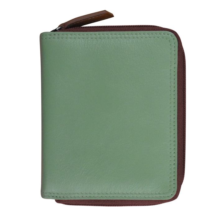 Small Multi Color Zip Wallet (7858) by ili New York