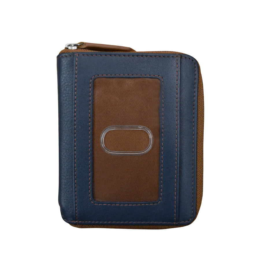 Small Zip Around Wallet with RFID Protection (7859) by ili New York