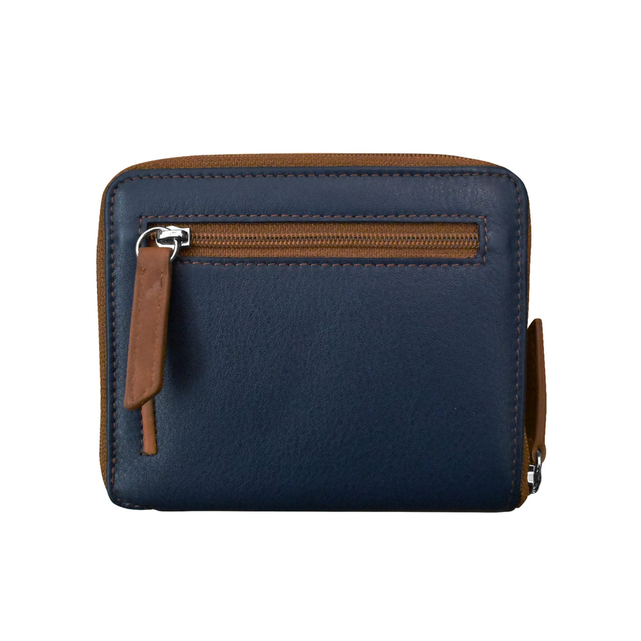 Small Zip Around Wallet with RFID Protection (7859) by ili New York