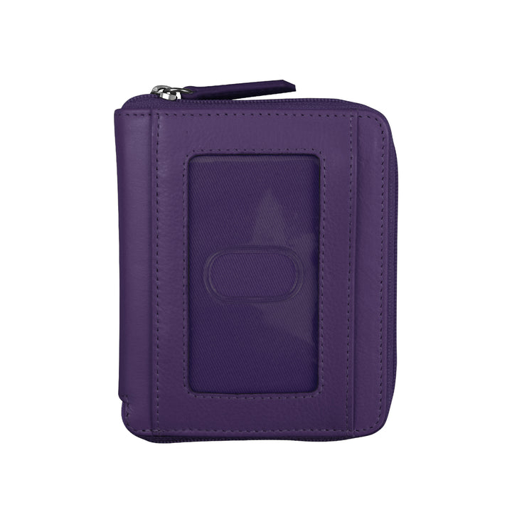Small Zip Around Wallet with RFID Protection (7859) by ili New York