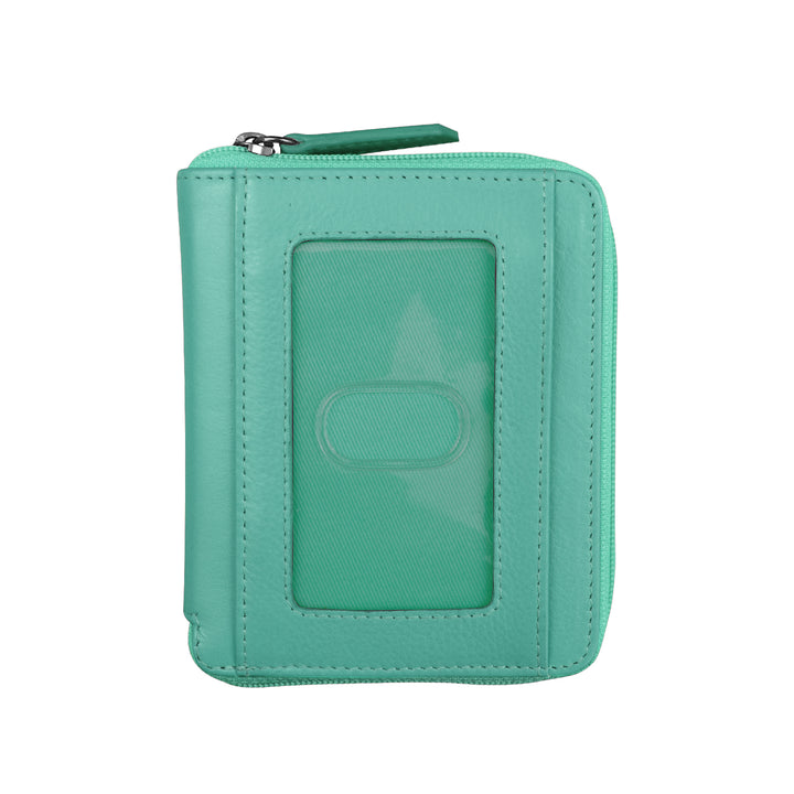 Small Zip Around Wallet with RFID Protection (7859) by ili New York