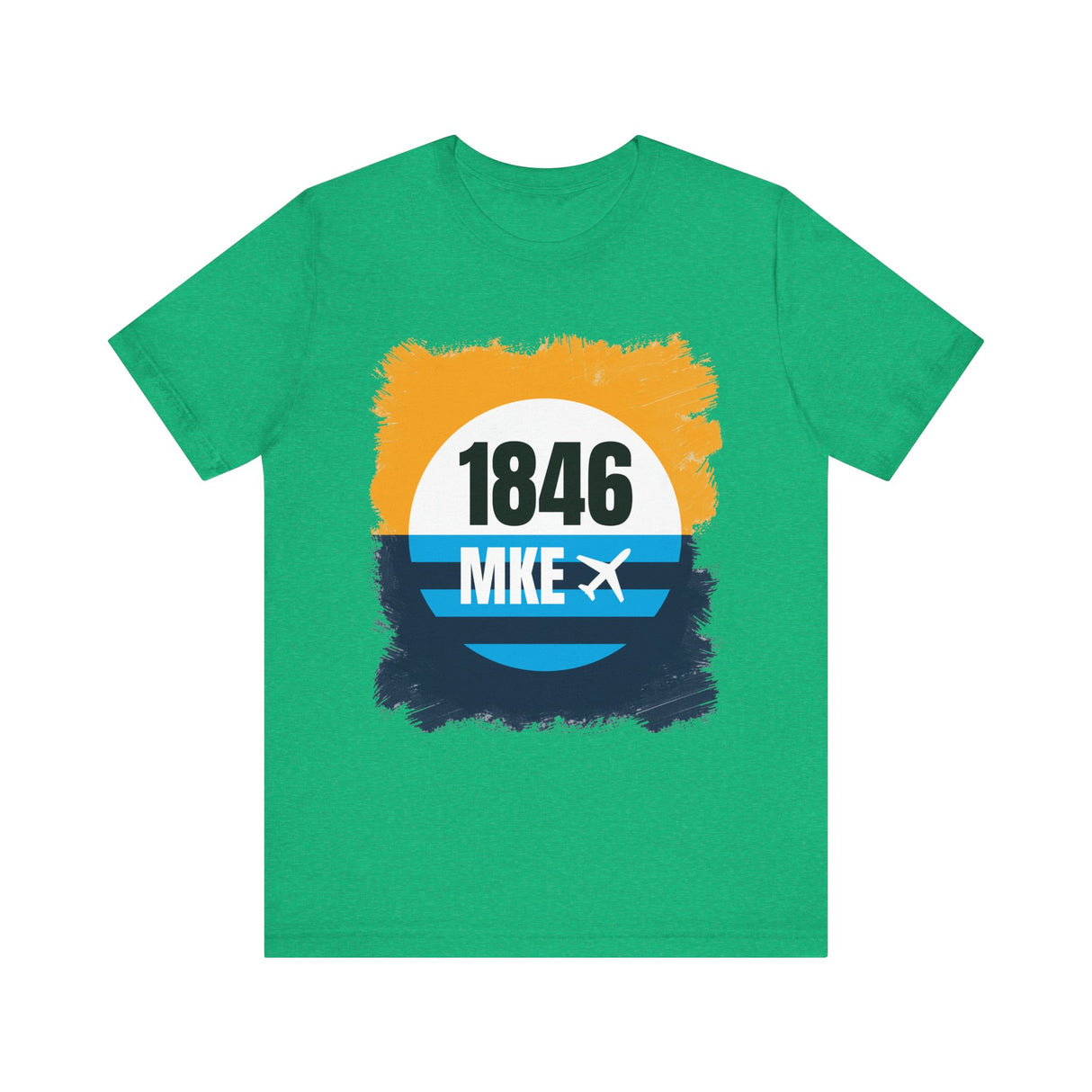 MKE - 1846 - Airport Travel Shirt - Milwaukee Peoples Flag